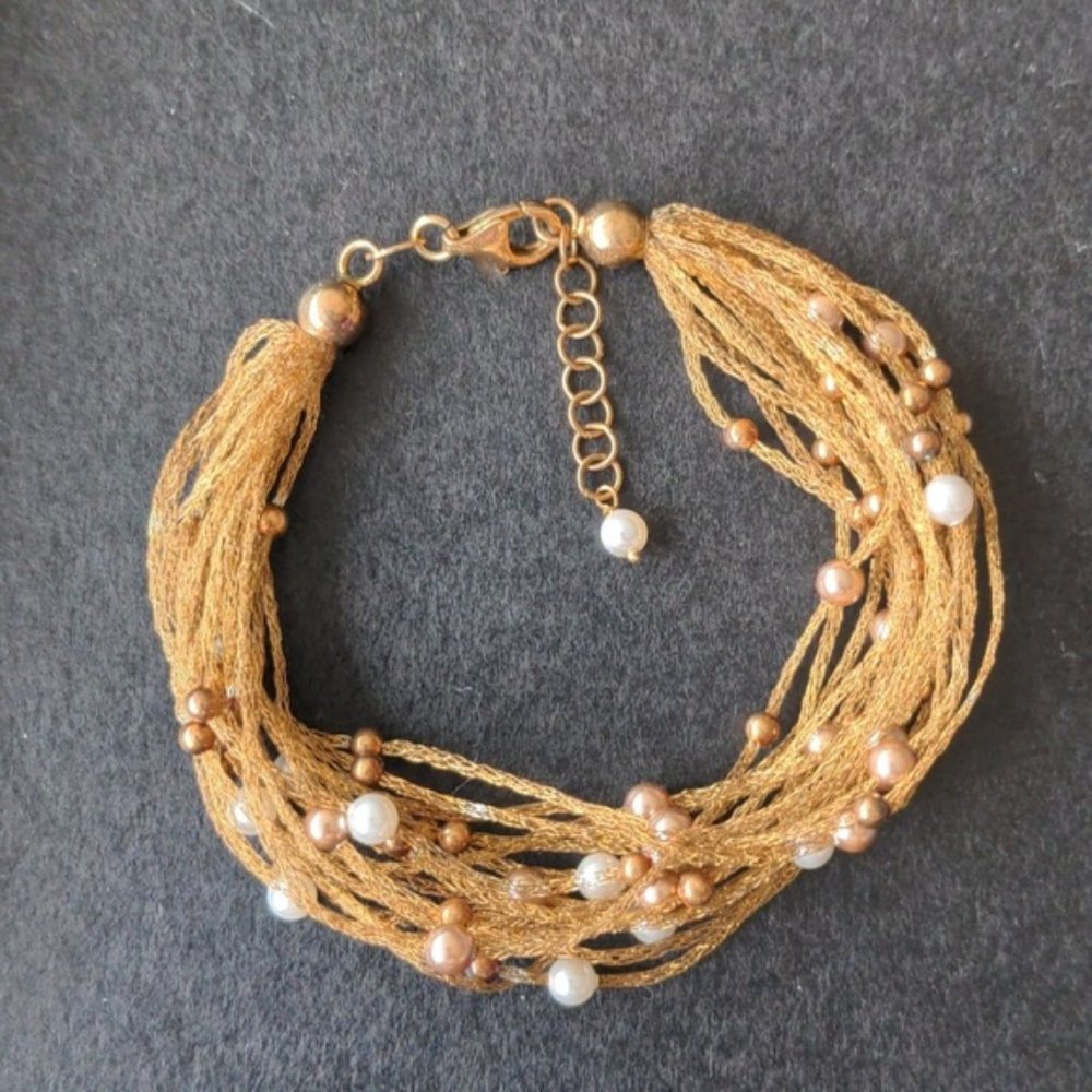 925 sterling silver bracelet, rose gold plated